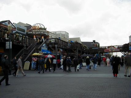 Pier 39 shops at Fisherman's Wharf<br>Location: <a href="https://www.google.com/maps/search/?api=1&query=37.8086,-122.4101" target="_new">Pier 39, Fisherman's Wharf</a>